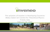 The activities of Inveneo in Developing Countries Abdus Salam