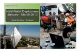 Haiti Relief Deployment January - March 2010