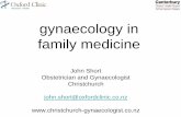 gynaecology in family medicine