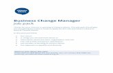Business Change Manager Job pack