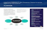 Clarivos INSIGHT for Finance Departments