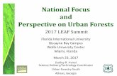 National Focus and Perspective on Urban Forests