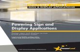 Powering Sign and Display Applications