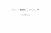 Who Killed Kirov?