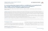 Is extended preoperative antibiotic prophylaxis for high ...