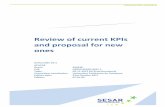 Review of current KPIs and proposal for new ones