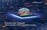 Cadence Cloud Brochure—Faster time-to-silicon with ready ...