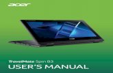 TravelMate Spin B3 USER’S MANUAL - Acer Inc.