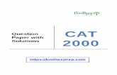 Question CAT Paper with 2000 - bodheeprep.com
