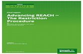 Advancing REACH - The Restriction Procedure