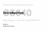 Introduction to Computer Networks CS640 Introduction