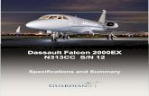 Dassault Falcon 2000EX N313CC S/N 12