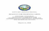 CITY OF LAGUNA NIGUEL REQUEST FOR PROPOSALS (RFP)