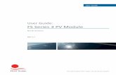 User Guide: FS Series 3 PV Module - First Solar