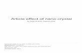 Article effect of nano crystal - UINSU