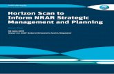 Horizon Scan to Inform NRAR Strategic Management and Planning