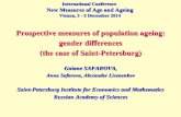 Prospective measures of population ageing: gender ...