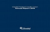 Citadel Federal Credit Union Annual Report 2016