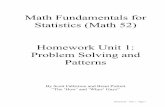 Math Fundamentals for Statistics (Math 52) Homework Unit 1 ...
