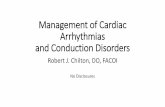 Management of Cardiac Arrhythmias and Conduction Disorders