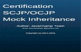 Cover Page Certification SCJP/OCJP Mock Inheritance