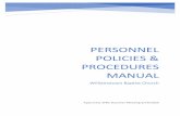Personnel Policies & Procedures Manual