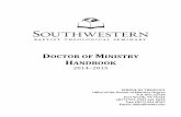 DOCTOR OF MINISTRY HANDBOOK - SWBTS Academic Catalog