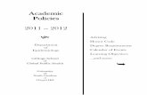 Academic Policies 2011 -- 2012