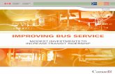 Improving Bus Service: Modest Investments to Increase - FCM