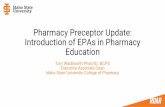 Pharmacy Preceptor Update: Introduction of EPAs in ...