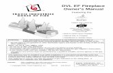 DVL EF Fireplace Owner's Manual - Lopi