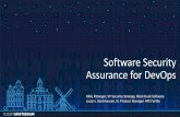 Software Security Assurance for DevOps