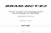 RRAM-MCT/E2 - Operation manual
