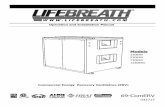 Operation and Installation Manual - Lifebreath