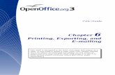 Printing, Exporting, and E-mailing - OpenOffice