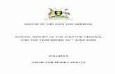 OFFICE OF THE AUDITOR GENERAL ANNUAL REPORT OF THE ... - …