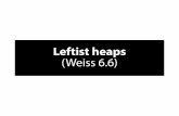 Leftist heaps (Weiss 6.6)