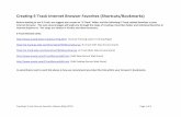 Creating E-Track Internet Browser Favorites (Shortcuts