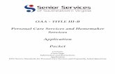 OAA - TITLE III-B Personal Care Services and Homemaker ...