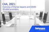 Overview of the tax impacts and COVID- 19 relief provisions