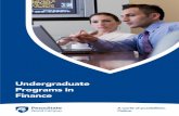 Undergraduate Programs in Finance