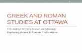 GREEKAND ROMAN STUDIES AT OTTAWA
