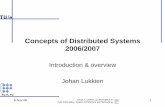 Concepts of Distributed Systems 2006/2007