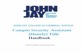 Campus Security Assistant (Hourly) Title Handbook