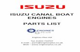 Isuzu Canal Boat Engine Spares List - enginesplus.co.uk