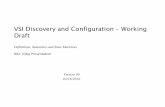 VSI Discovery and Configuration – Working Draft