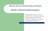 ESOL Parent Information - Montgomery County Public Schools
