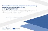 Institutional transformation and leadership development at ...