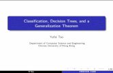 Classification, Decision Trees, and a Generalization Theorem