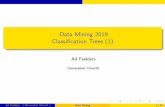 Data Mining 2019 Classification Trees (1)